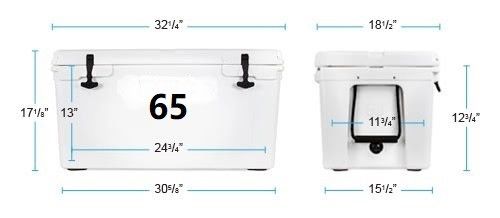 65L Ice Cooler Box Solid Billet Aluminium Rotomoulding Rotomoulding قالب دوراني
