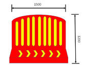 Rotomolding Roto Moulded Products Road Fence 1500x1200mm